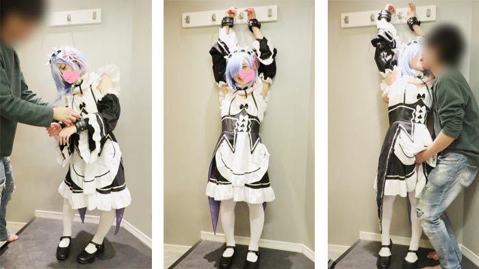 FC2 PPV 1274849 【無・素人個撮】コスプレ作品第三弾！アニメ声の乱れた喘ぎがエロすぎる身長がめちゃちっこいシングルマザー！拘束し吊るしお仕置きプレイから全身リップご奉仕プレイ！アニメ声で淫語全開の中出しセックスが最高！