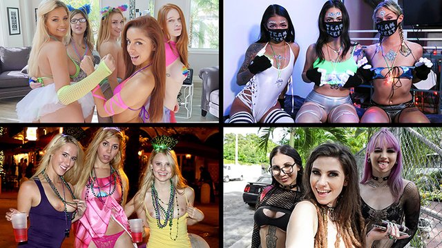 Team Skeet Selects – Winter Bell, Kiara Cole, Cadence Lux & Jade Nile – The Ravers Compilation