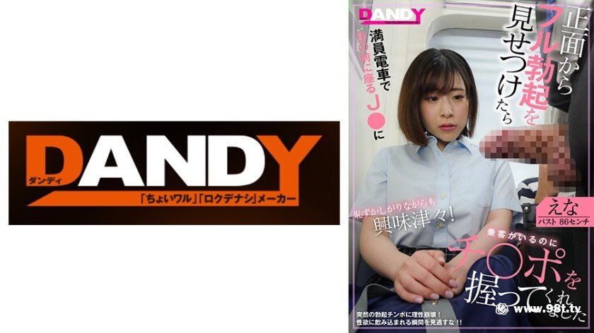 104DANDY-832B満員電車で目の前に座るJ○に正面からフル勃起を見せつけたら恥