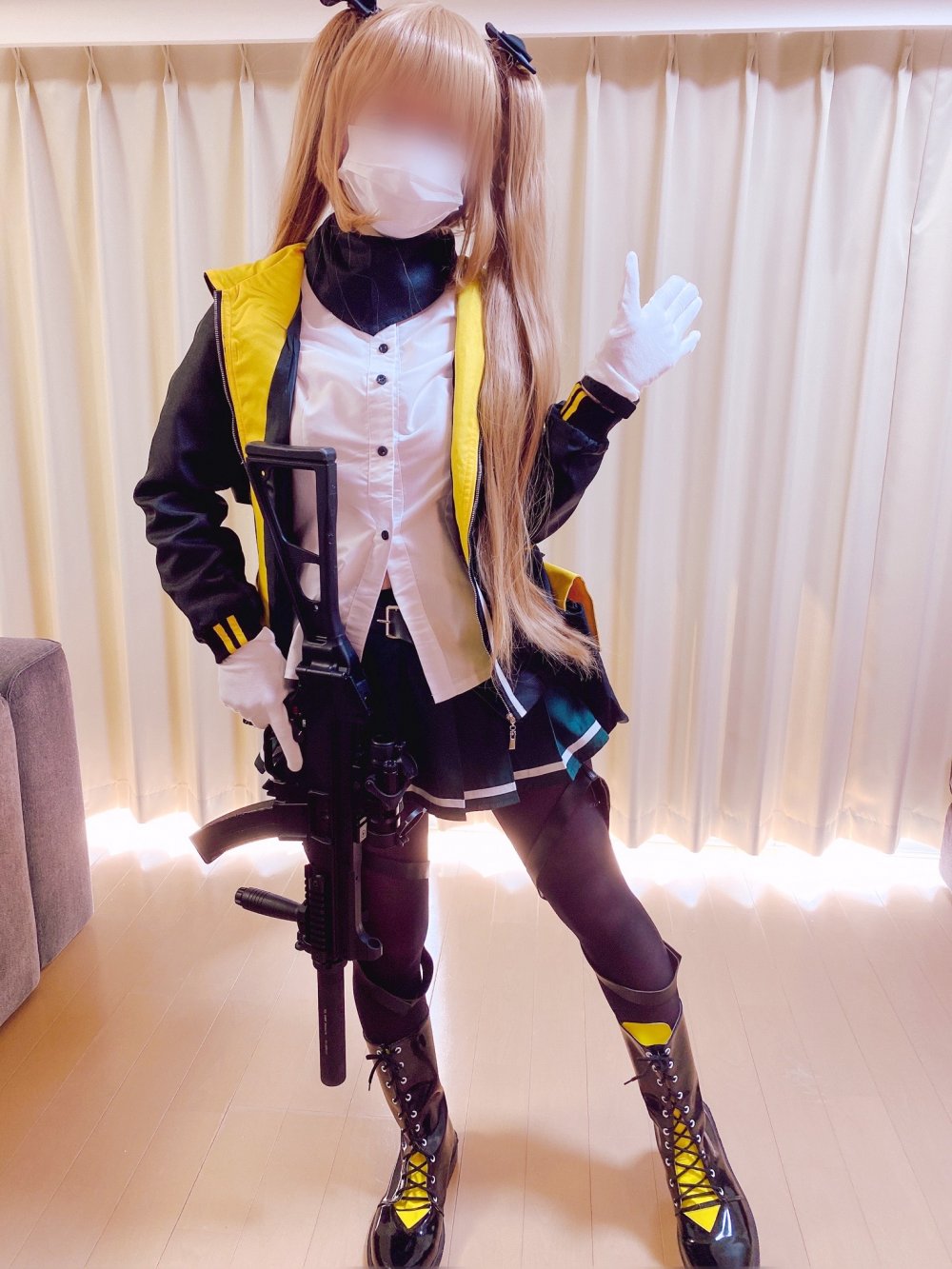 FC2PPV 2830024 【美巨乳】銃好きなオタクおじさんが衣装提供！ド〇フロU〇P9のタイツびりびりに破いてずらしハメで夢叶える [有]