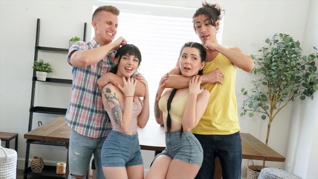 Sis Swap - Lily Thot , Kitty Cam - Fourway Dare