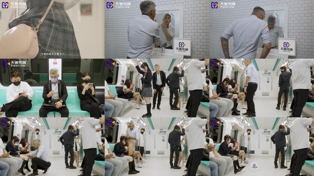 TMW-110 透明人電車痴漢偷上蘿莉學生妹