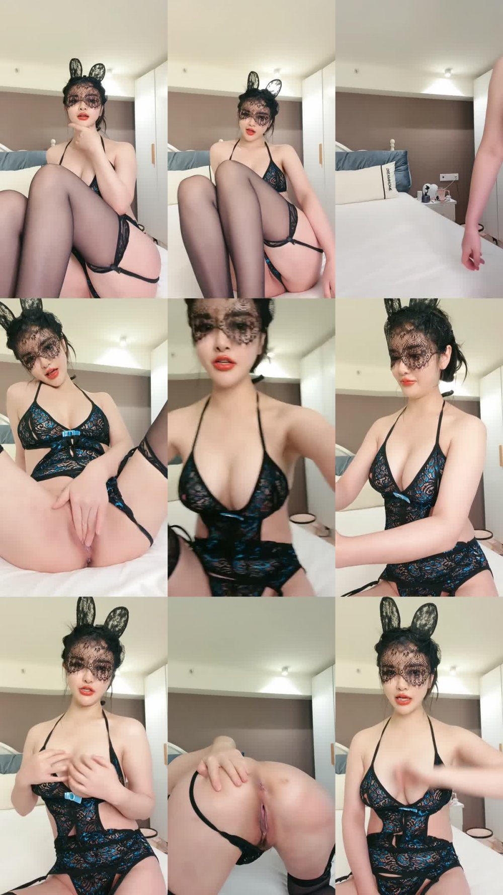 ZB20221224_017 真人版充氣娃娃，絲襪高跟大長腿，風騷大奶子誘惑誘惑，聽狼友指揮掰開騷穴給狼友看，道具抽插浪叫不斷真騷