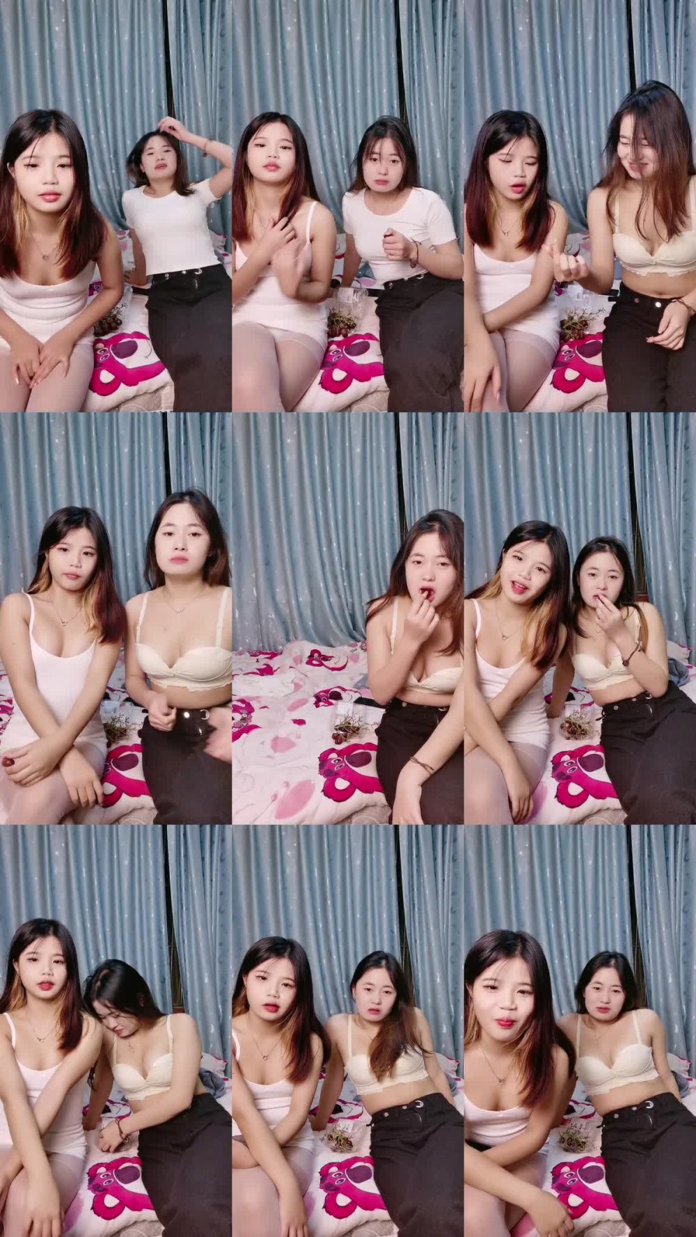 ZB20221228_001 後嫩妹雙飛名場面！一個甜美一個可愛！雙女輪流舔屌，一起翹屁股求操，騎乘姿勢爆操美穴