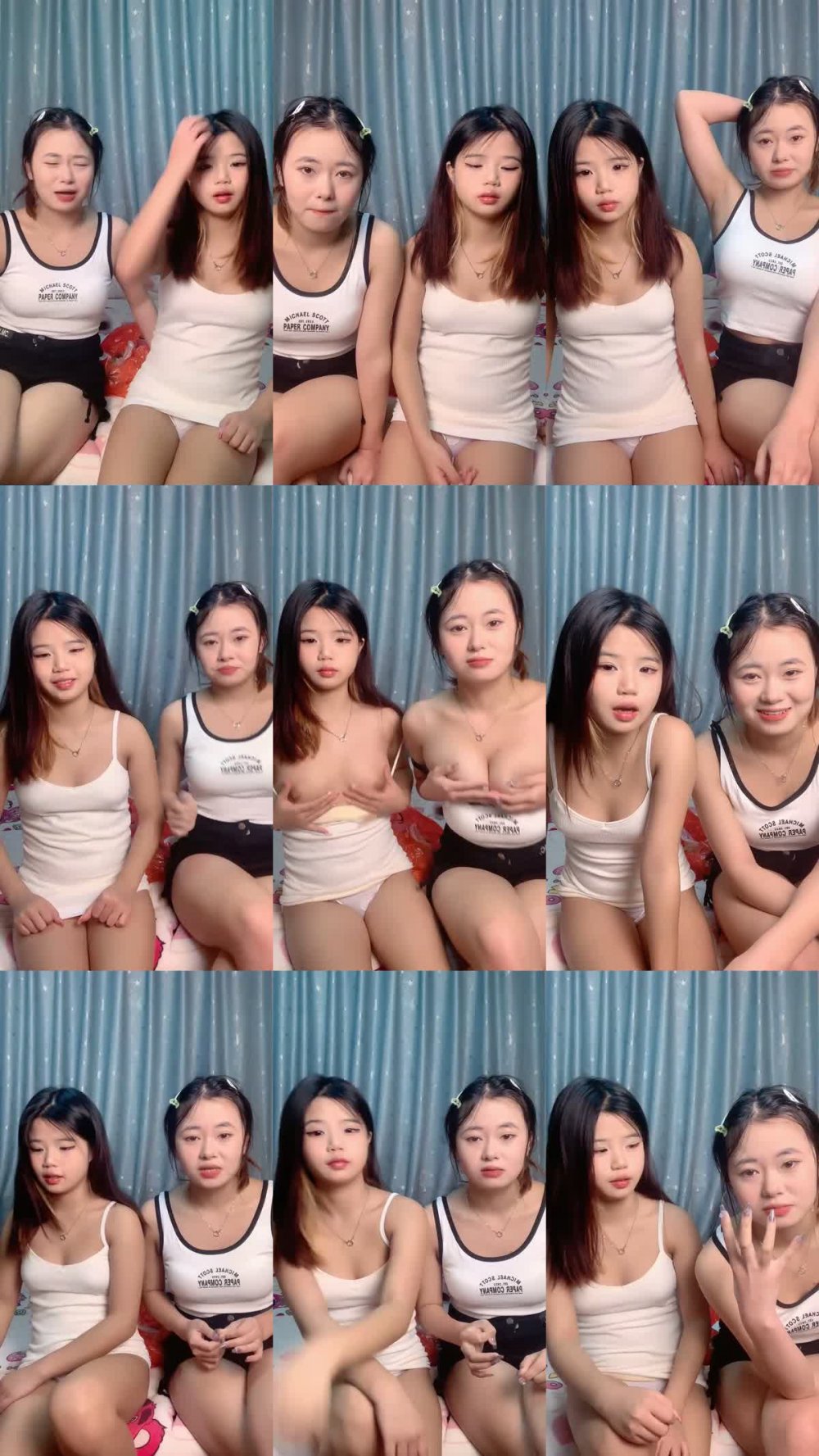 ZB20221230_001 後嫩妹雙飛名場面！一個甜美一個可愛！埋頭一起舔屌，騎乘姿勢輪流操，雙女交叉互磨騷穴