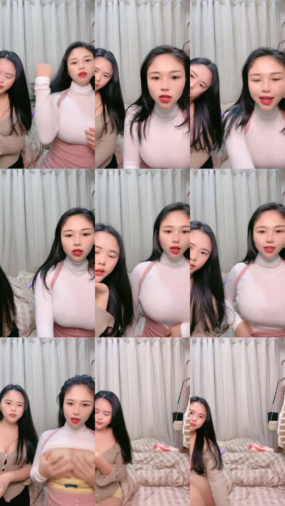 ZB20230102_015 雙胞胎姐妹花的激情大秀，全程露臉互動撩騷，大奶騷屁股，淫聲蕩語摳逼玩弄，淫水拉絲精彩刺激道具抽插騷穴