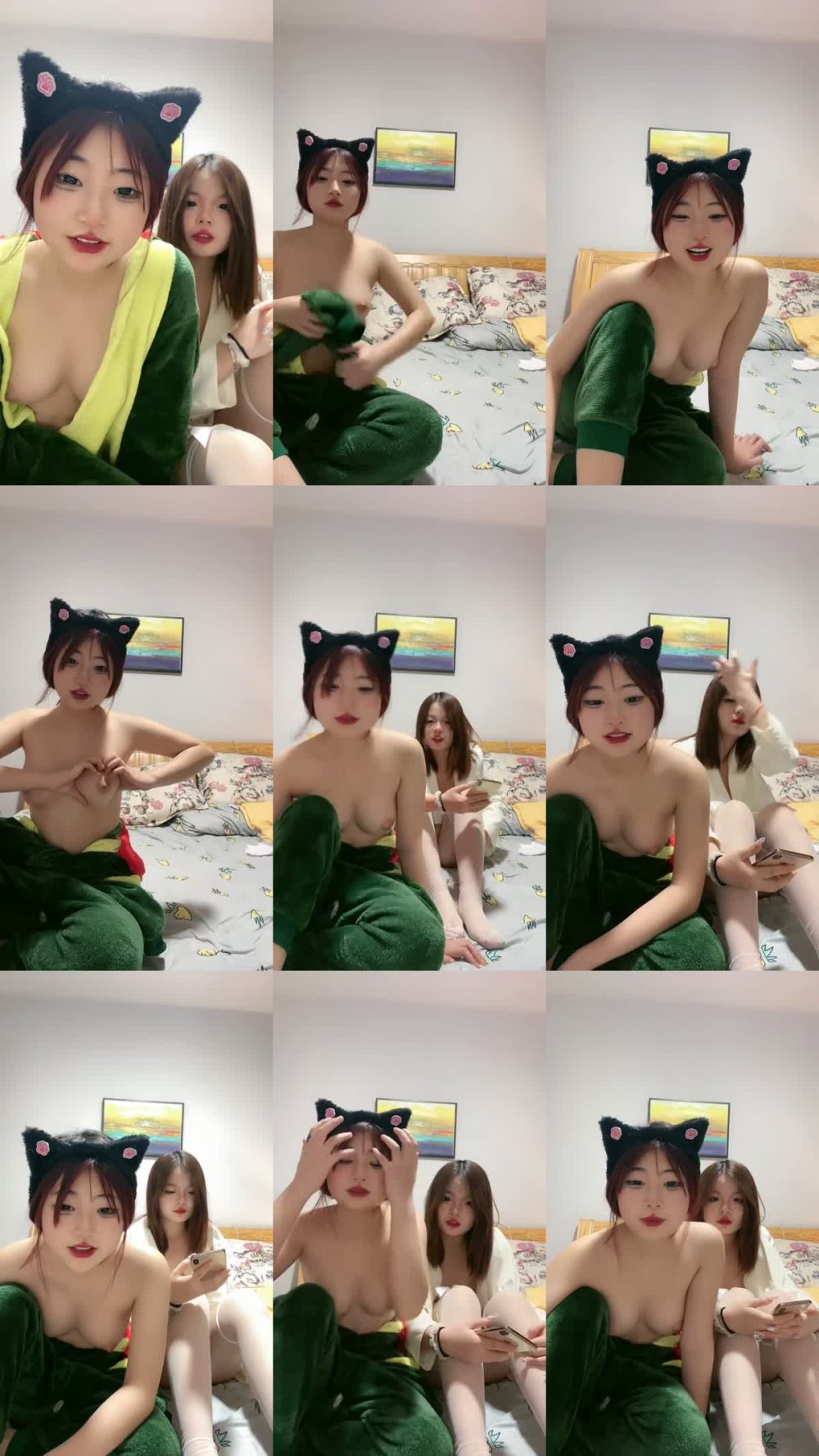 ZB20230111_016 兩個後新人嫩妹！P淫亂激情操逼！脫光光看騷穴，邊吃屌邊後入，一人一個正入爆操，用假屌抽插