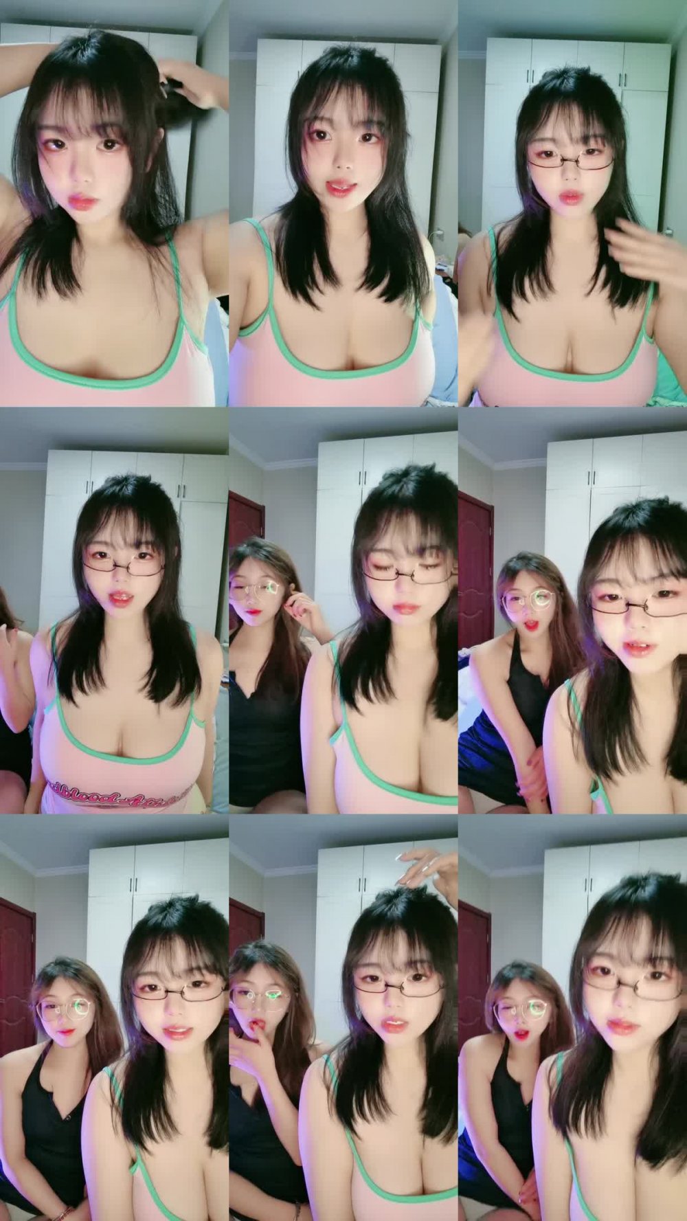 ZB20230121_005 大奶尤物小姐妹全程露臉一起大秀給狼友發騷，互動情趣聽指揮叫狼友爸爸，揉奶玩逼自慰撅著屁股給狼友看好騷