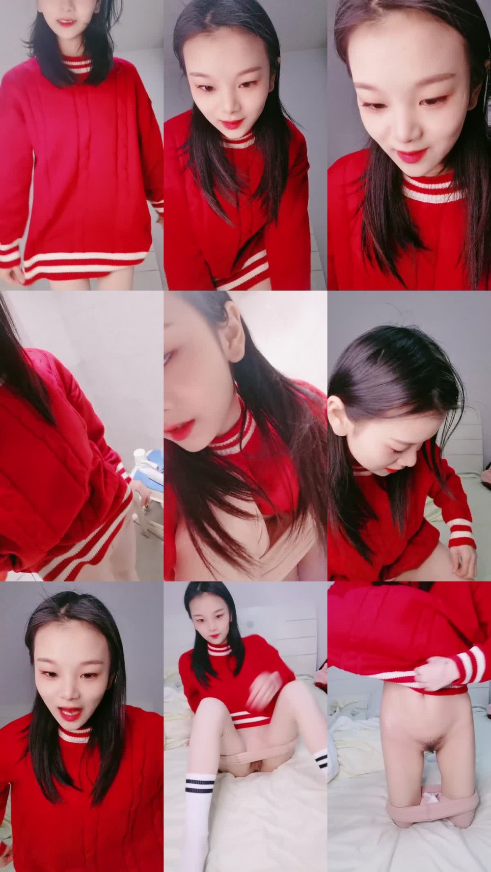 ZB20230124_002 紅衣美女小姐姐！應觀眾要求想看操逼！炮友半脫下褲子直接內射，不盡興舔硬再來一發，主動騎乘爽翻