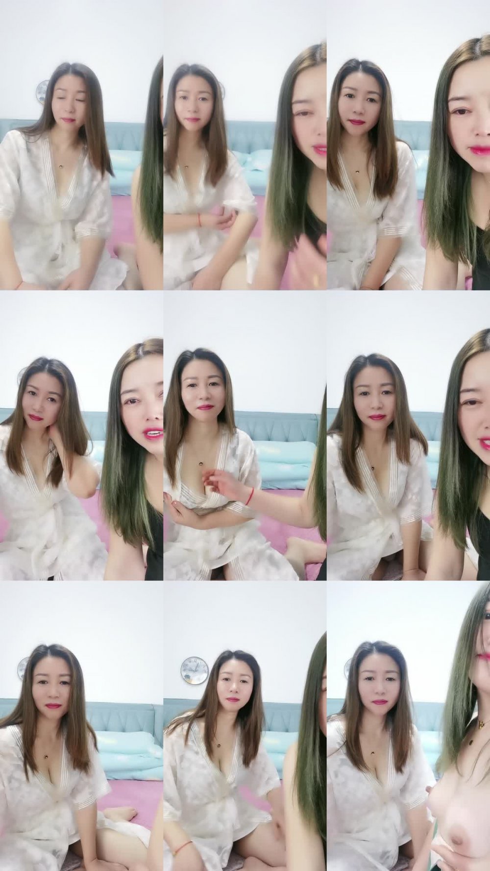 ZB20230127_007 風騷輕熟女兩姐妹全程露臉深夜誘惑，口交大雞巴無套抽插，讓大哥直接內射完互相撫慰揉奶玩逼道具摩擦乾兩炮