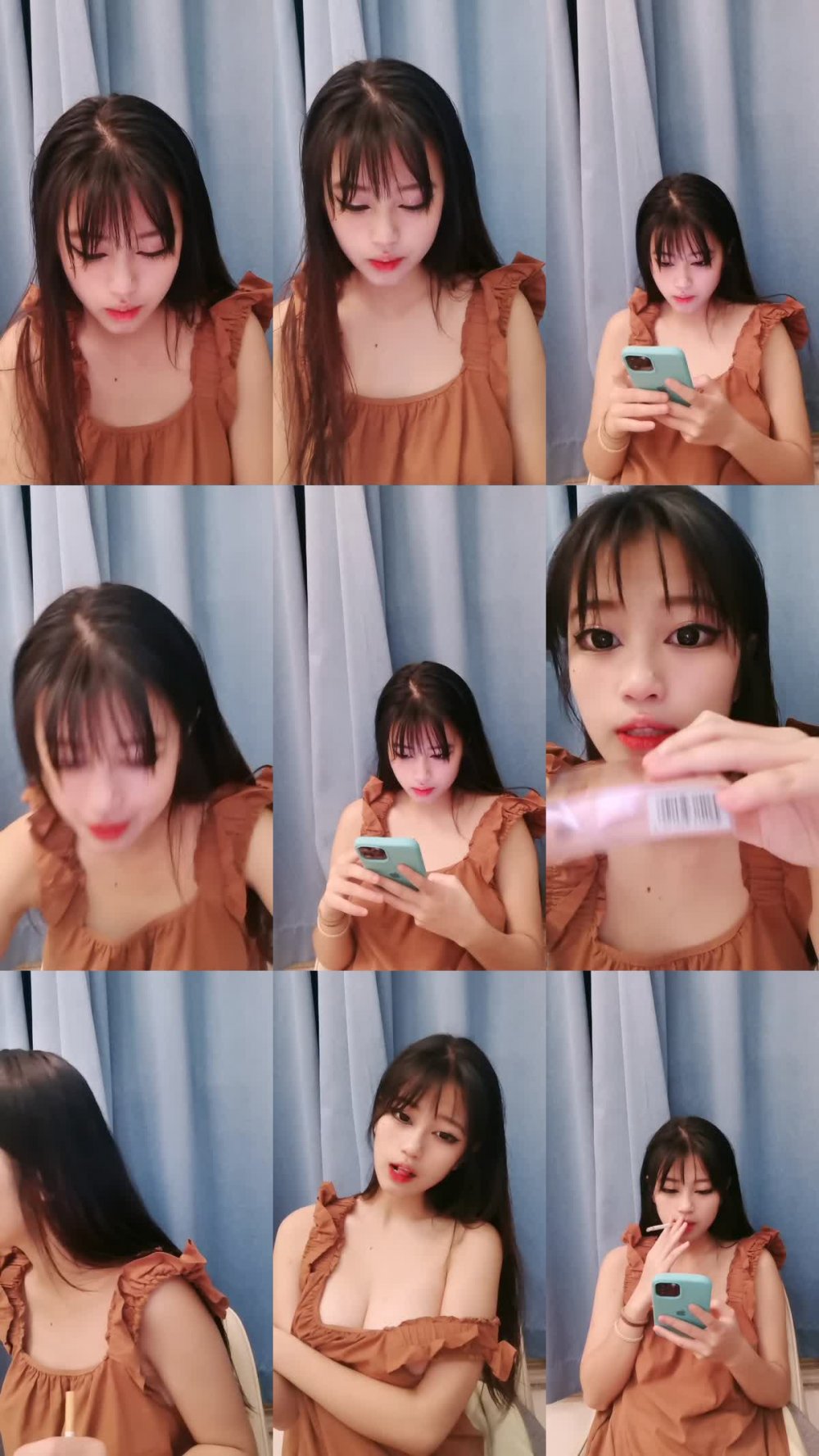 ZB20230205_006 美乳小姐姐！活力十足全裸抖奶！黑白網襪，沙發上自慰，振動棒快速抽插，低低呻吟嬌喘