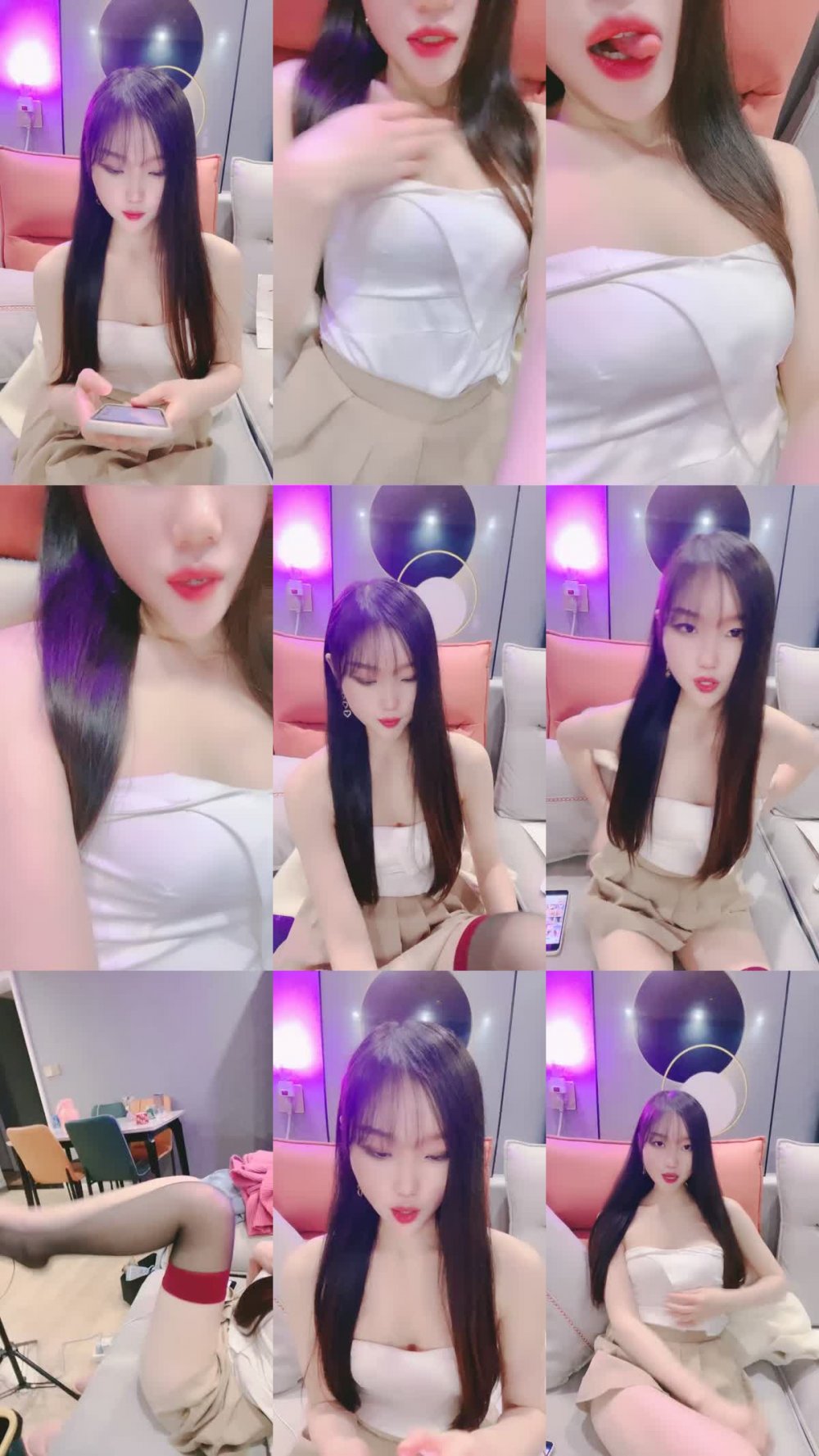 ZB20230209_009 高顏值長發模特身材女神，白皙胸部粉色乳頭，特寫粉穴，蝴蝶逼蜜汁逼，白漿很多