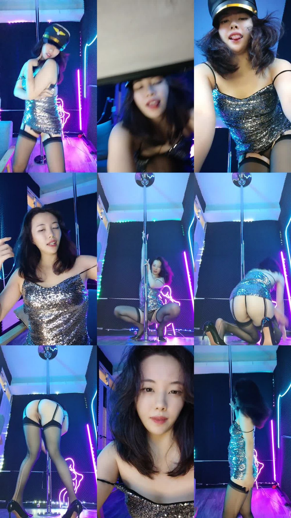 ZB20230215_019 全程高能露臉黑絲高跟情趣大跳鋼管舞誘惑，脫衣豔舞揉奶玩逼電臀，撅著屁股給狼友看特寫，各種騷浪動作刺激