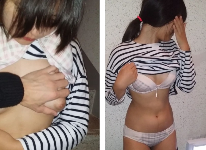 [KBJ] 남친있는 노예녀 옥상 속옷검사, 사까시