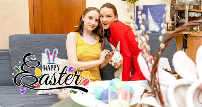 Club Sweethearts - Erika Mori , Olivia Trunk - Easter lesbian lovers