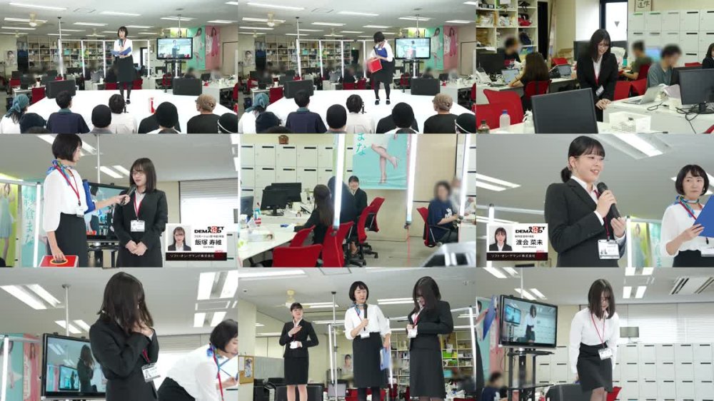 6000Kbps FHD [SDJS-292] 500分特典付き全12試合 みんなで野球拳100周年記念大会 SOD女子社員8名 1名出場 同僚が働く平日昼間オフィスど真ん中特設スタジアムで開幕！ 大川釉埜 藤村麻央 森永千波 前野伽鈴 渡会菜未