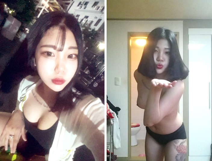 [KBJ] 허벅지 문신녀 영상3개 풀팩