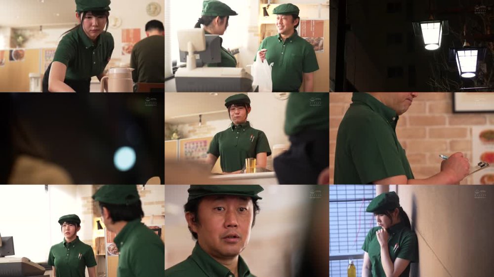 EBWH-231 SEXのことで頭が一杯な牛丼チェーン店の巨乳JDバイトは店長のデカチンが気になって今日も仕事に手が付かない 福原みな