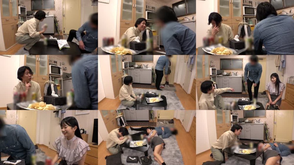 DOCD-060 「こんなに濡らしたら…起きてるのバレちゃう…」 潰れた彼氏のすぐ横で身体を好き放題弄ばれても拒めず寝たふりしたままアソコをトロットロにする気弱な友達の彼女。