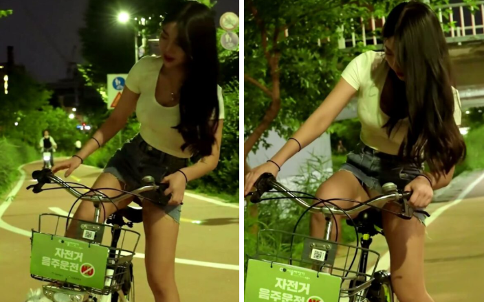 [KBJ] 신작직촬_자전거 미녀