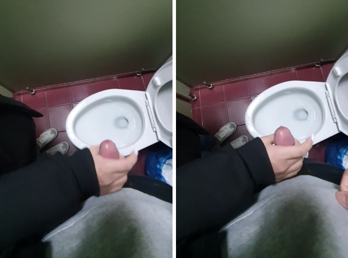 [KBJ] 화장실간단시리즈-흰색 매니큐어 긴손톱녀