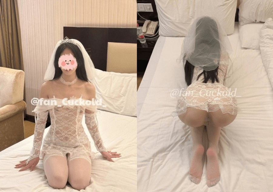 XB-589 JK裝3P舔單男生日蛋糕上精液套子最美婚紗