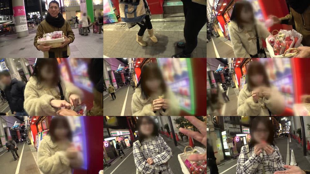 200GANA-3242 マジ軟派、初撮。 2191 イチゴをエサにメガネが似合う色白の真面目系素人をナンパ！見た目に反して不倫経験あり！パンツの下はアナルまでビッチリの剛毛！真面目だから要求されるとアナルまでルまで舐めちゃう従順っぷり！最後は俺の練乳をお顔にお見舞いしてやったw