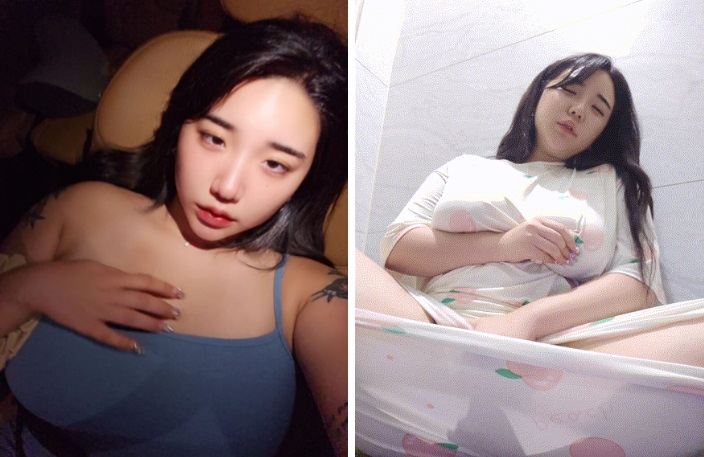 [KBJ] 인스타_화장실에서 거유육덕이 3V