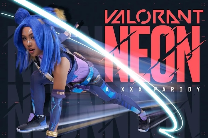 VRCosplayX【VR】フィービー・カリブ - Valorant Neon A XXX Parody - アジア人、コスプレ、ハードコア、POV、逆騎乗位、剃毛、ティーン、Valorant、ビデオゲーム、VR、4K、2048p