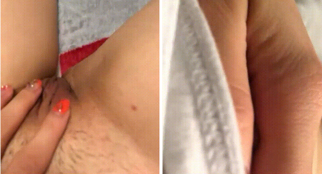 [KBJ] 파란 잠옷녀_영통 2V [왁싱 후 자란 털보지.꼭지.자위]