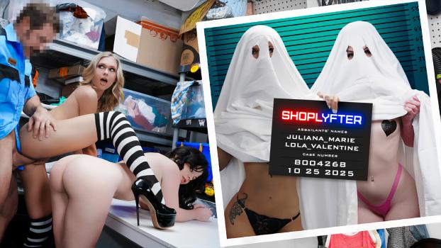 Shoplyfter - Juliana Marie , Lola Valentine - Case No. 8004268 - Their Ghost Sheets Wont Hide Their Tits Much Longer