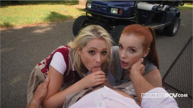 Intimate POV - Megan Murkovski , Jessie Ames - Golfcourse Sexromp