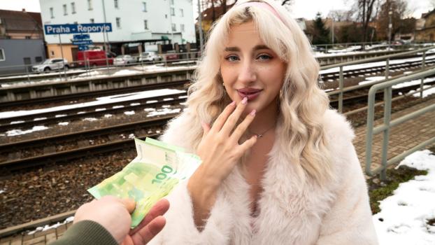 Public Agent - Sunflower Doll - Pretty British Blonde Facial