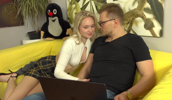 Teen From Bohemia - Jessie Ames - Sexy blonde cant wait for his hard cock