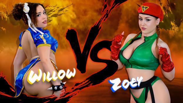 Team Skeet Singles - Willow Ryder , Zoey Uso - Willow Ryder vs Zoey Uso Fight Street Fighter Parody