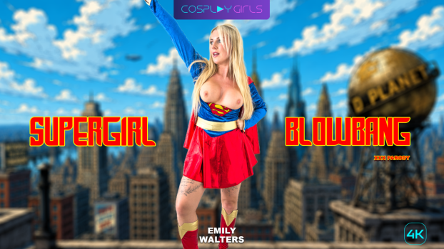 Cosplay X Girls - Emily Walters - Supergirl Blowbang